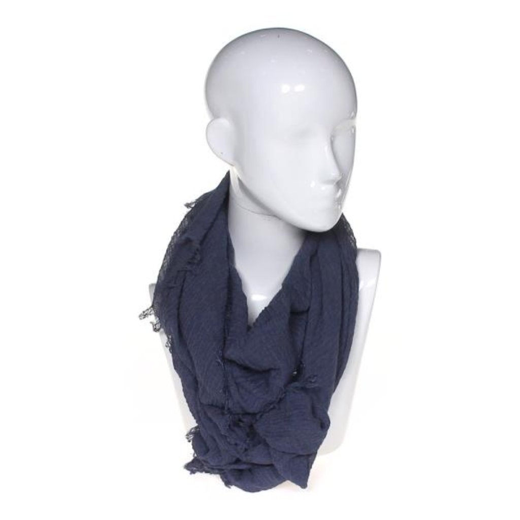 Tickled Pink Skinny Classic Soft Scarf In Navy New With Tags One Size